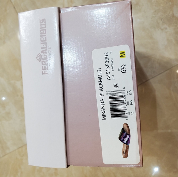 FERGALICIOUS by Fergie Miranda Rainbow Sequin Slide Sandals - Picture 7 of 7